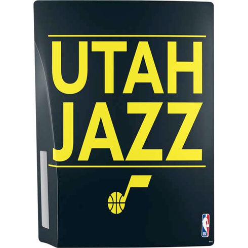 NBA Utah Jazz Standard - Black PS5 Console Skin