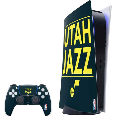 NBA Utah Jazz Standard - Black PlayStation PS5 Skins