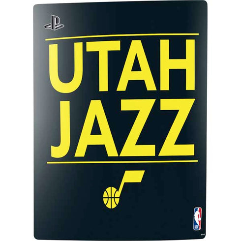 NBA Utah Jazz Standard - Black PS5 Digital Edition Console Skin