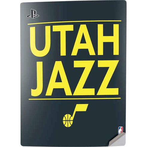 NBA Utah Jazz Standard - Black PS5 Digital Edition Console Skin