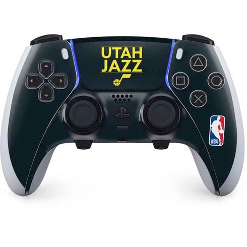 NBA Utah Jazz Standard - Black PS5 DualSense Edge Pro Controller Skin