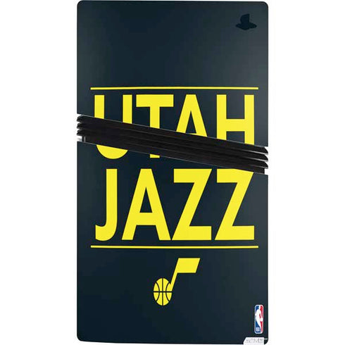 NBA Utah Jazz Standard - Black PS5 Pro Console Skin