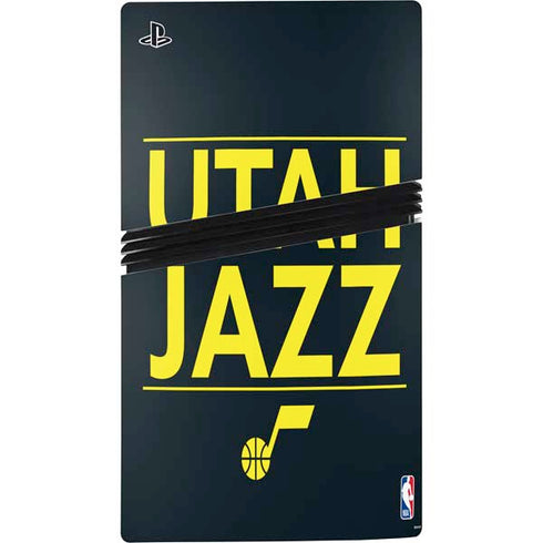 NBA Utah Jazz Standard - Black PS5 Pro Disk Bundle Skin