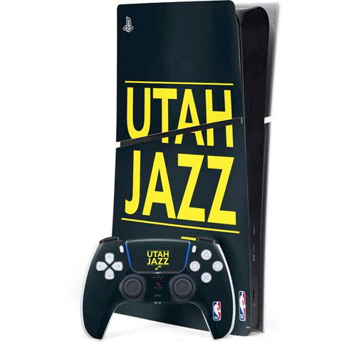 NBA Utah Jazz Standard - Black PlayStation PS5 Skins