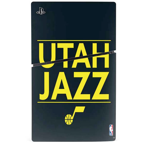 NBA Utah Jazz Standard - Black PS5 Slim Digital Edition Bundle Skin