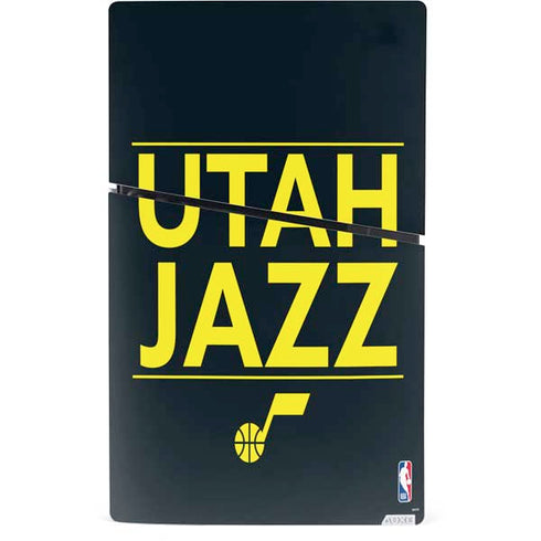 NBA Utah Jazz Standard - Black PS5 Slim Digital Edition Console Skin
