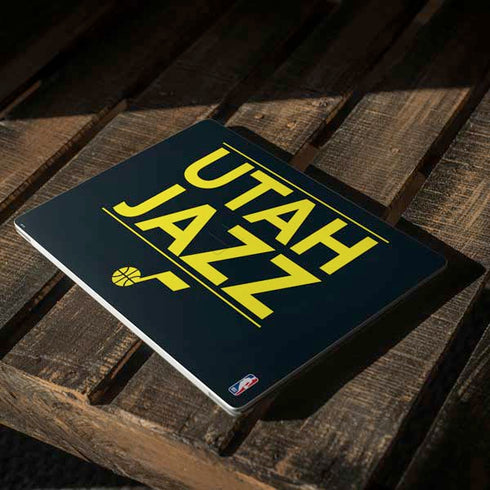 NBA Utah Jazz Standard - Black Surface Laptop 2 Skin