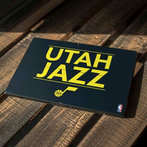 NBA Utah Jazz Standard - Black Surface Pro 7 Skin