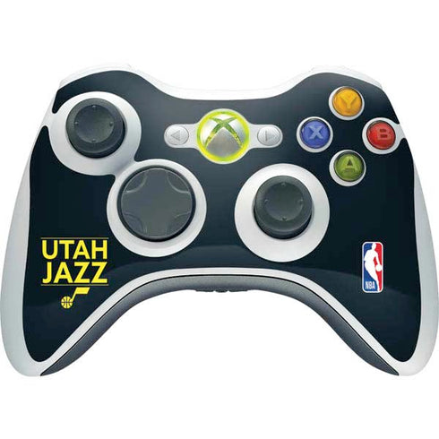NBA Utah Jazz Standard - Black Xbox 360 Wireless Controller Skin