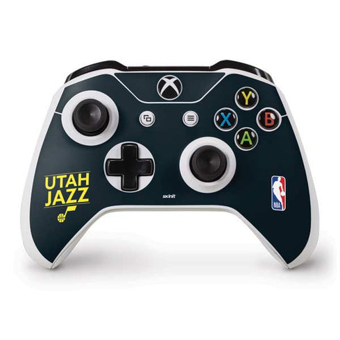 NBA Utah Jazz Standard - Black Xbox One S Controller Skin
