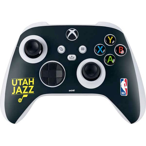NBA Utah Jazz Standard - Black Xbox Series S Controller Skin