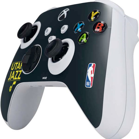 NBA Utah Jazz Standard - Black Xbox Series S Controller Skin