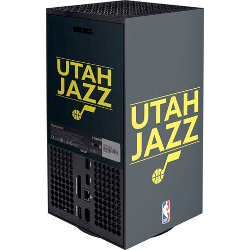 NBA Utah Jazz Standard - Black XBox Series X Digital Edition Console Skin
