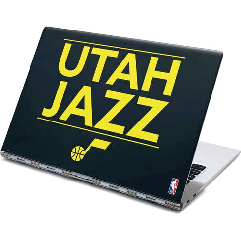 NBA Utah Jazz Standard - Black Yoga 910 2-in-1 14in Touch-Screen Skin
