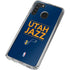 NBA Utah Jazz Standard - Black Galaxy A21 Clear Case