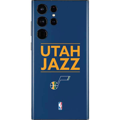 NBA Utah Jazz Standard - Black Galaxy S22 Ultra Skin