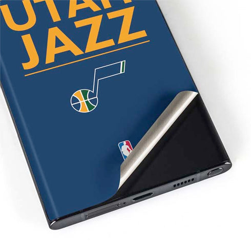 NBA Utah Jazz Standard - Black Galaxy S22 Ultra Skin