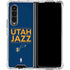 NBA Utah Jazz Standard - Black Galaxy Z Fold4 5G Clear Case