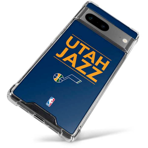 NBA Utah Jazz Standard - Black Google Pixel 7a Clear Case