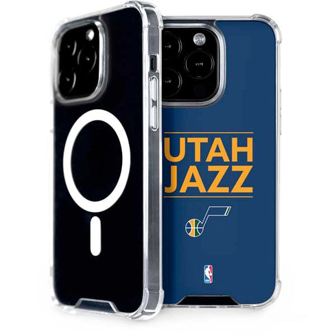 NBA Utah Jazz Standard - Black iPhone 13 Pro MagSafe Case