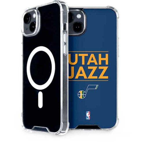 NBA Utah Jazz Standard - Black iPhone 15 Plus MagSafe Case