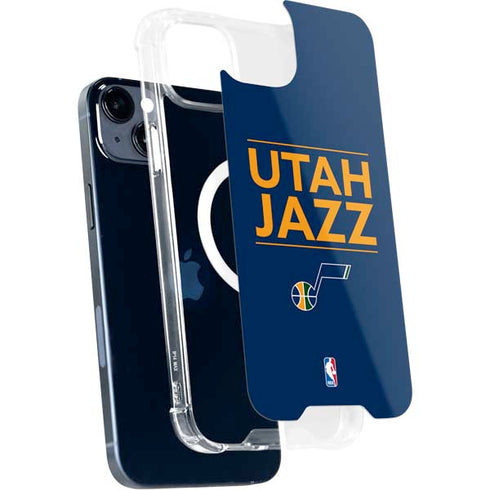 NBA Utah Jazz Standard - Black iPhone 15 Plus MagSafe Case