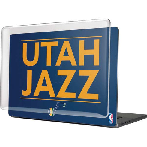NBA Utah Jazz Standard - Black MacBook Pro 16in (2021-25) Case plus Skin