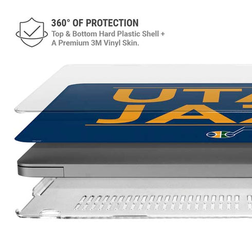 NBA Utah Jazz Standard - Black MacBook Cases