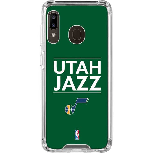 NBA Utah Jazz Standard - Yellow Galaxy A30 Clear Case