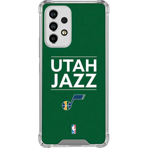 NBA Utah Jazz Standard - Yellow Galaxy A53 5G Clear Case