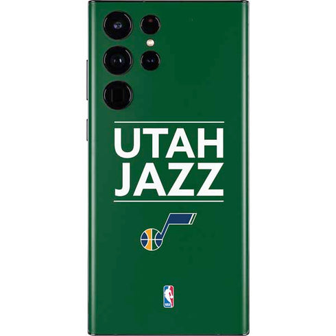 NBA Utah Jazz Standard - Yellow Galaxy S22 Ultra Skin