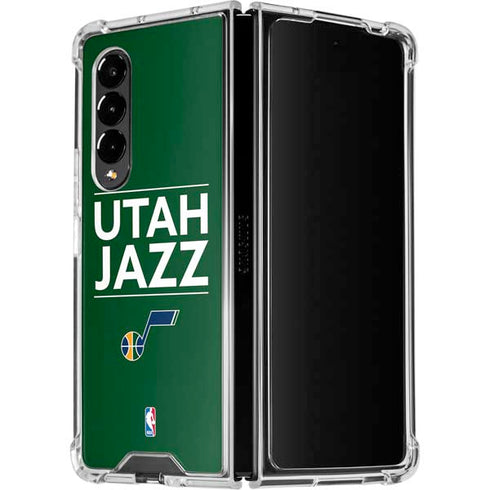 NBA Utah Jazz Standard - Yellow Galaxy Z Fold4 5G Clear Case