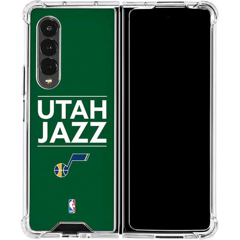 NBA Utah Jazz Standard - Yellow Galaxy Z Fold4 5G Clear Case