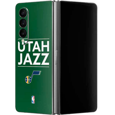 NBA Utah Jazz Standard - Yellow Galaxy Z Fold4 5G Skin