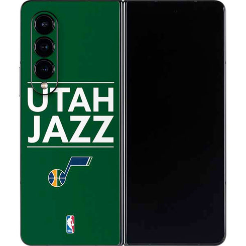 NBA Utah Jazz Standard - Yellow Galaxy Z Fold4 5G Skin