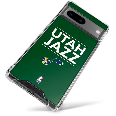 NBA Utah Jazz Standard - Yellow Google Pixel 7a Clear Case