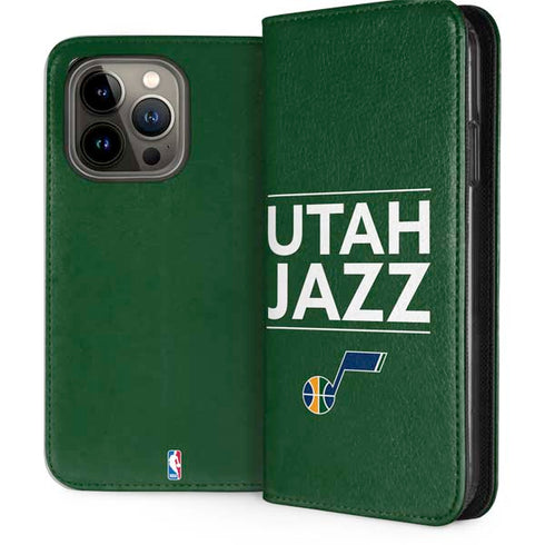 NBA Utah Jazz Standard - Yellow iPhone 13 Pro Folio Case