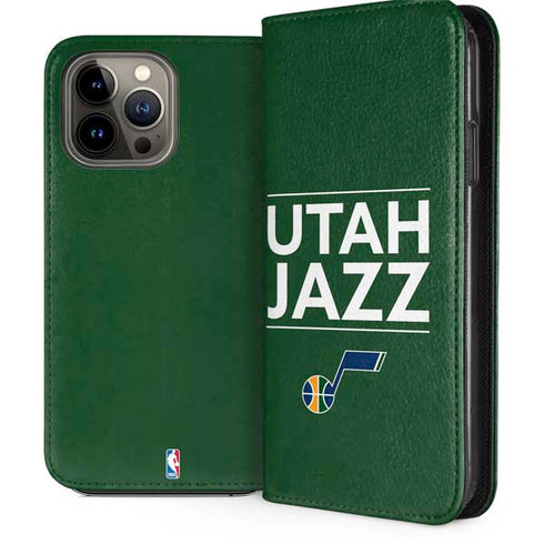 NBA Utah Jazz Standard - Yellow iPhone 13 Pro Max Folio Case