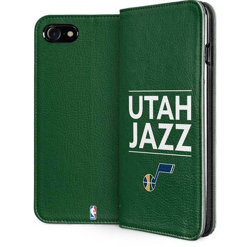 NBA Utah Jazz Standard - Yellow iPhone SE (2nd & 3rd Gen) Folio Case