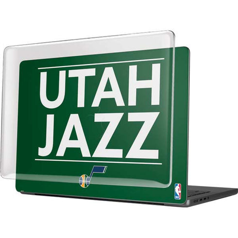 NBA Utah Jazz Standard - Yellow MacBook Pro 14in (2021-24) Case plus Skin