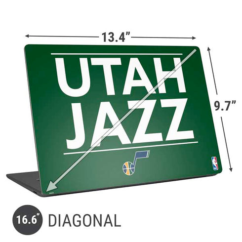 NBA Utah Jazz Standard - Yellow Universal Laptop 16.6in (13.4 x 9.7in) Skin
