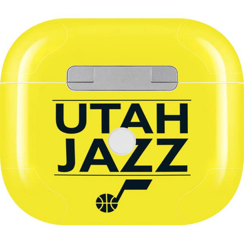 NBA Utah Jazz Standard - Yellow Apple AirPods (3rd Gen 2021) Skin