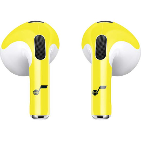 NBA Utah Jazz Standard - Yellow Apple AirPods (3rd Gen 2021) Skin