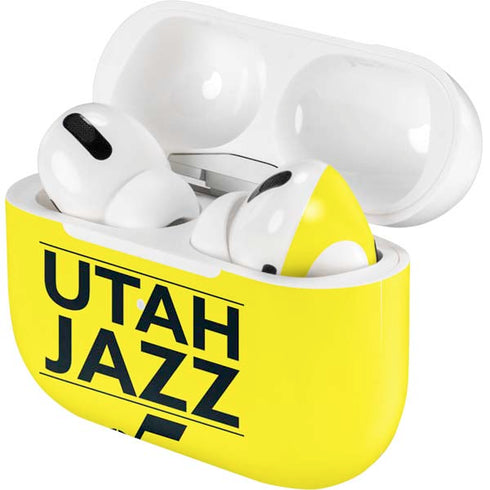 NBA Utah Jazz Standard - Yellow Apple AirPods Pro Skin