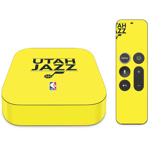 NBA Utah Jazz Standard - Yellow Apple TV Skin
