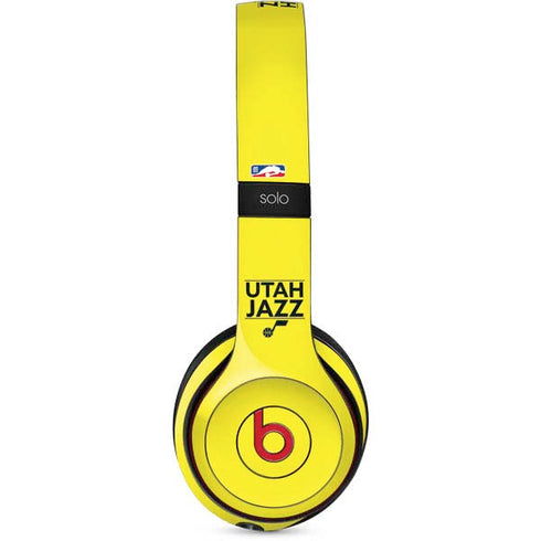 NBA Utah Jazz Standard - Yellow Beats Solo 2 Wireless Skin