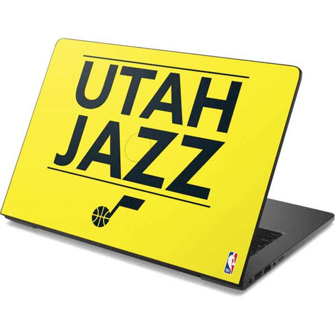 NBA Utah Jazz Standard - Yellow Dell Chromebook Skin