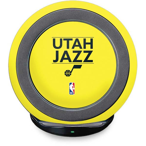 NBA Utah Jazz Standard - Yellow Fast Charge Wireless Charging Stand Skin
