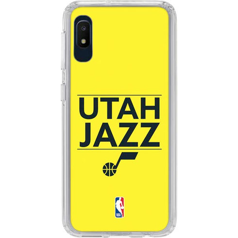 NBA Utah Jazz Standard - Yellow Galaxy A10e Clear Case