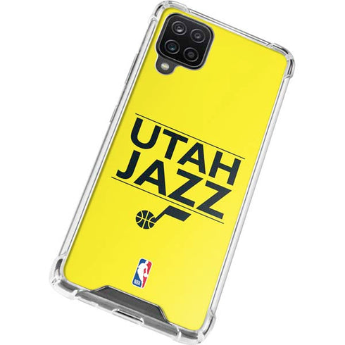 NBA Utah Jazz Standard - Yellow Galaxy A12 Clear Case